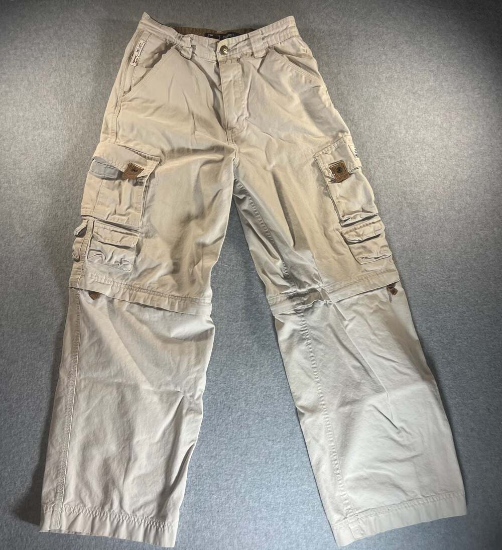 VTG Bugle Boy 77 Convertible Cargo Pants Boys Size 14 Outstanding Condition